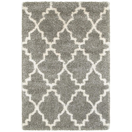 Oriental Weavers Henderson 092E9 4x6 Rectangle - Grey/ Ivory-Polypropylene H092E9117165ST